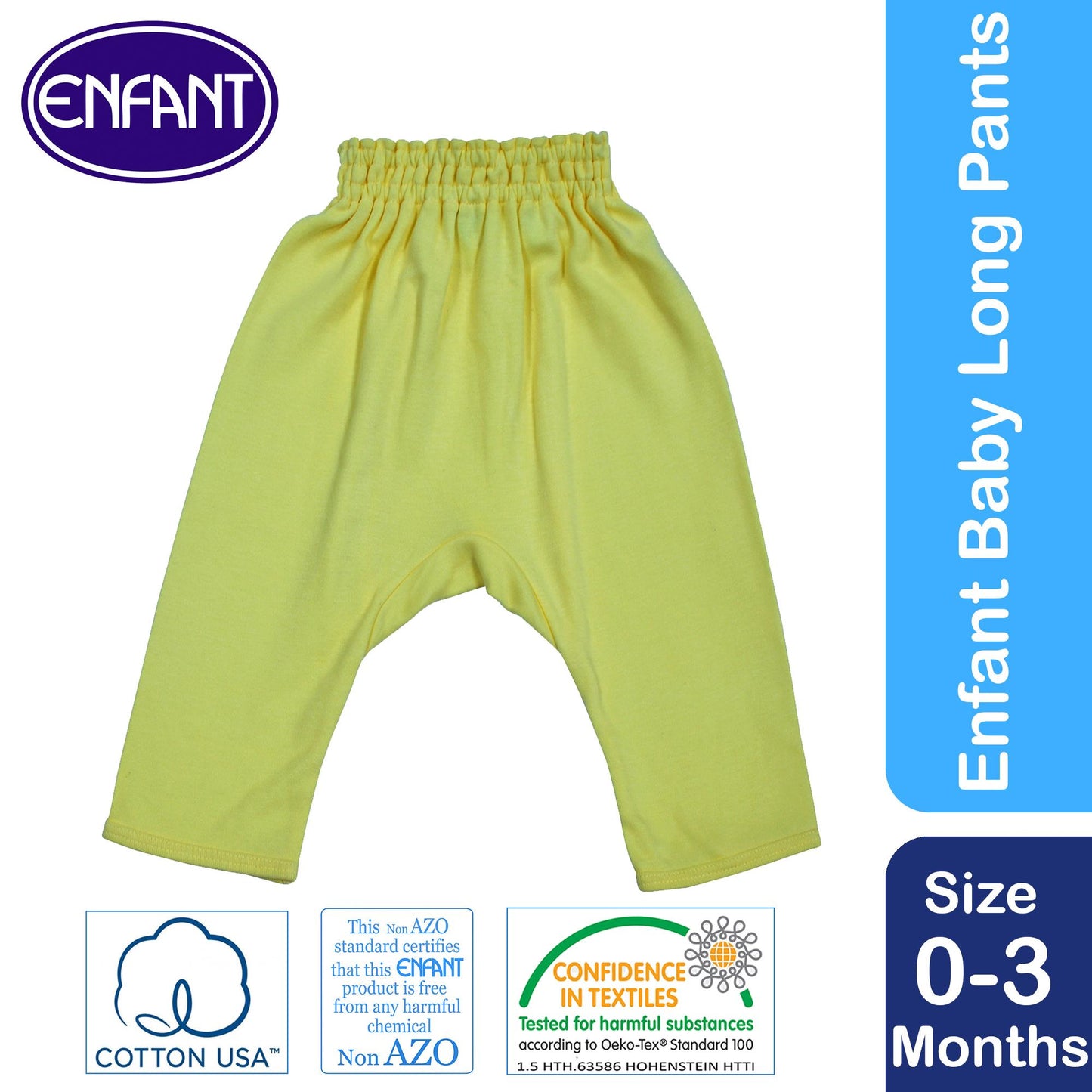 Enfant Baby Long Pants Pajama (Yellow)