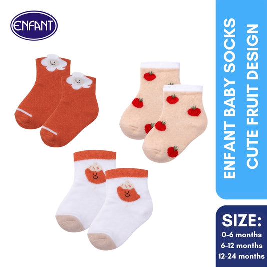 Enfant Baby Socks  Cute Fruit Design
