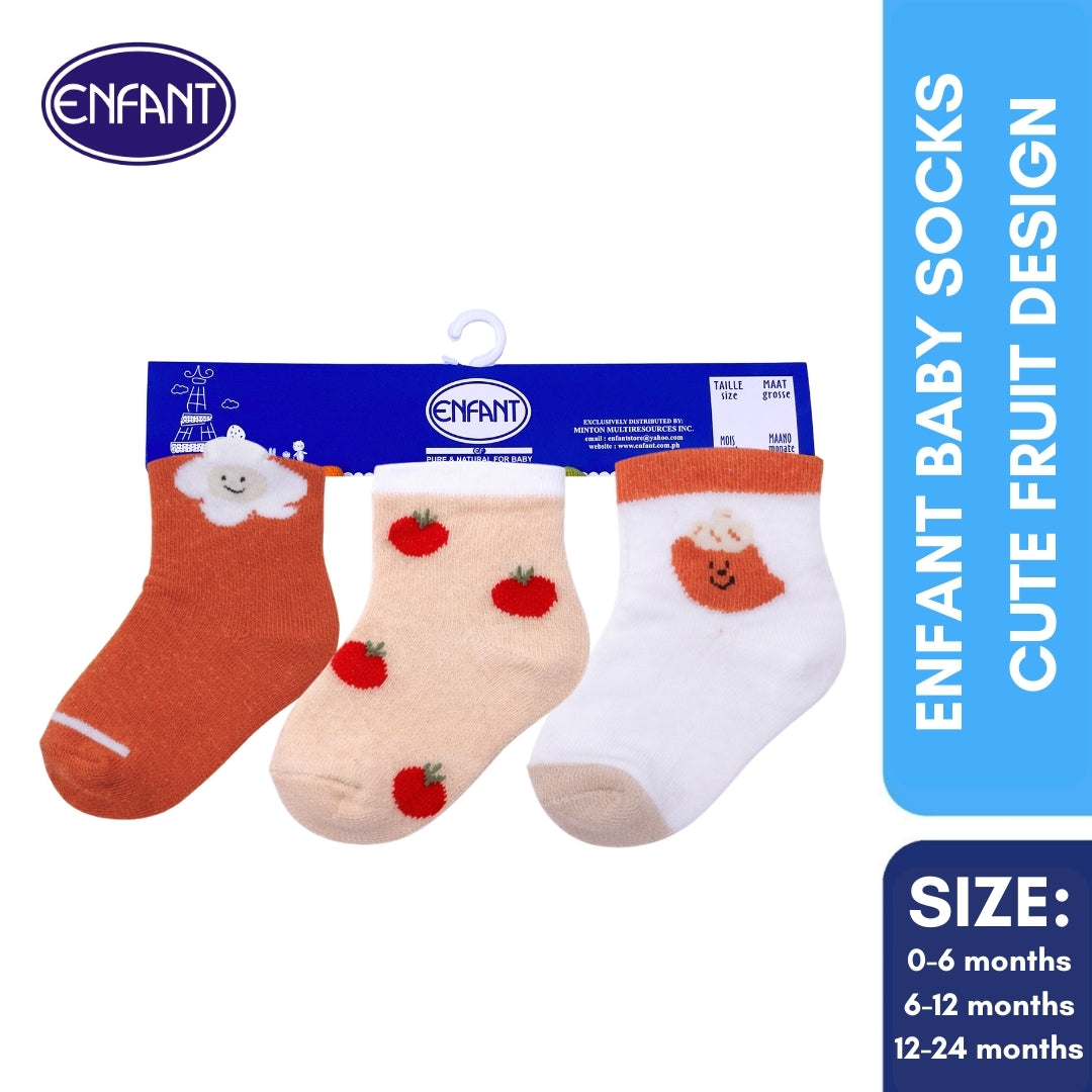 Enfant Baby Socks  Cute Fruit Design