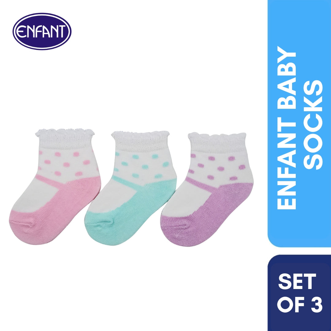 Enfant Baby Girl  Socks with Design