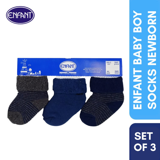Enfant Baby Socks Boy 3 Pairs Newborn boy socks