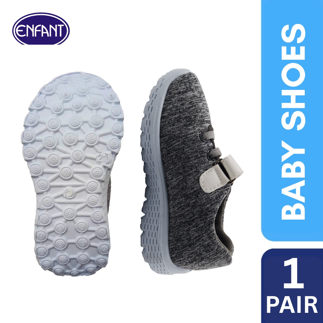 Enfant Baby Toddler Boy Rubber Shoes Lightweight White Gray