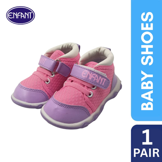 Enfant Shoes Kids Shoes Girls Pink shoes Soft Bottom Walking shoes Non-slip Baby Toddler Outdoor