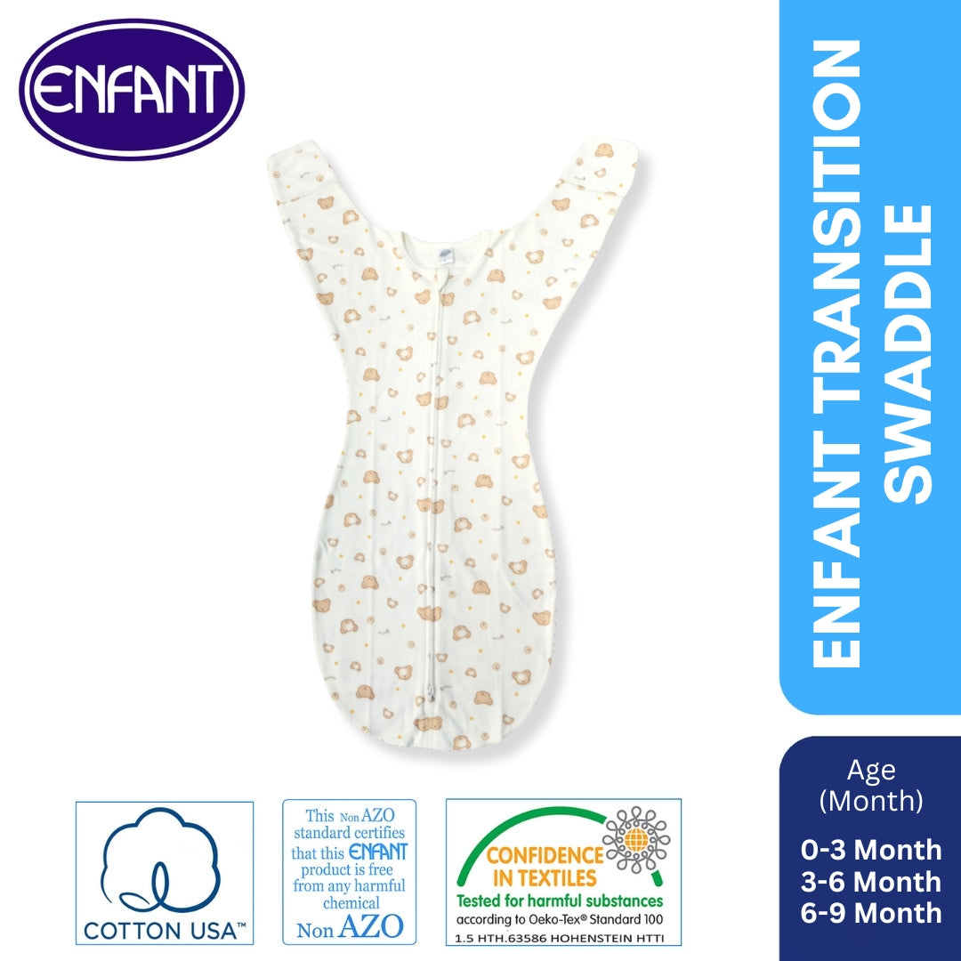 ENFANT BABY TRANSITIONAL SWADDLE 2 IN 1