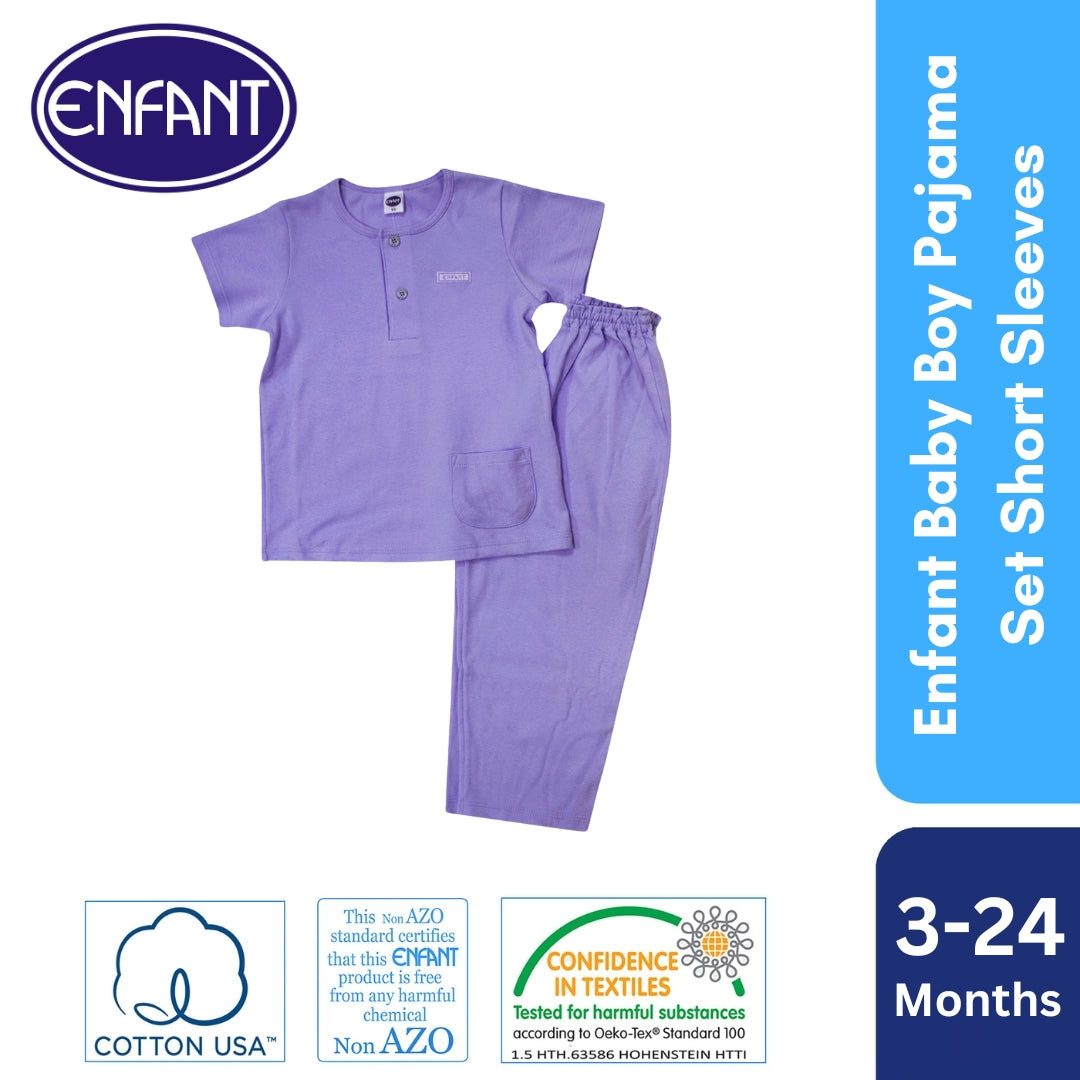 Enfant Baby Boy Pajama Set Short Sleeves