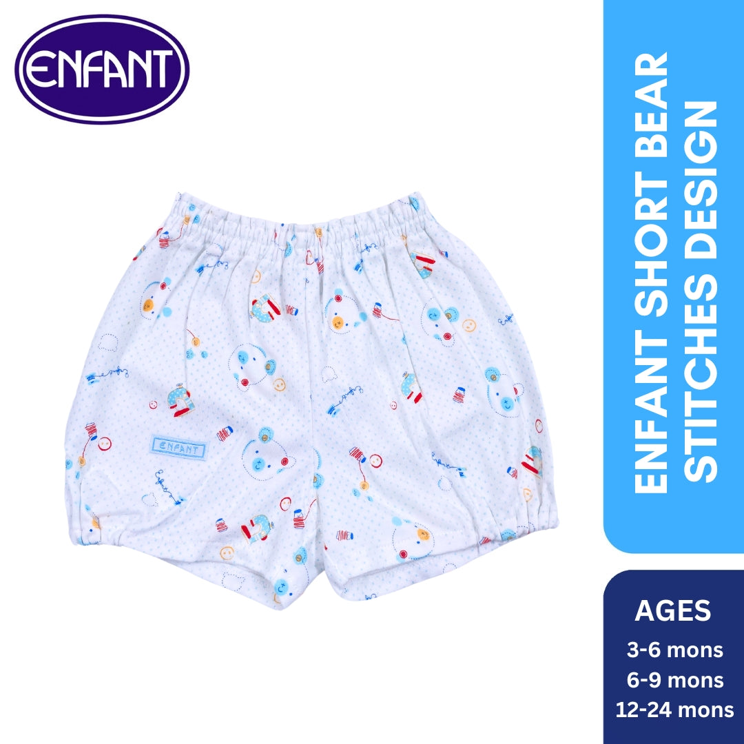 Enfant short Bear Stitches Design 2013