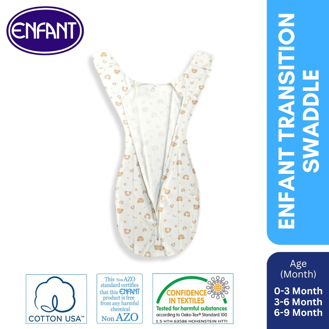 ENFANT BABY TRANSITIONAL SWADDLE 2 IN 1