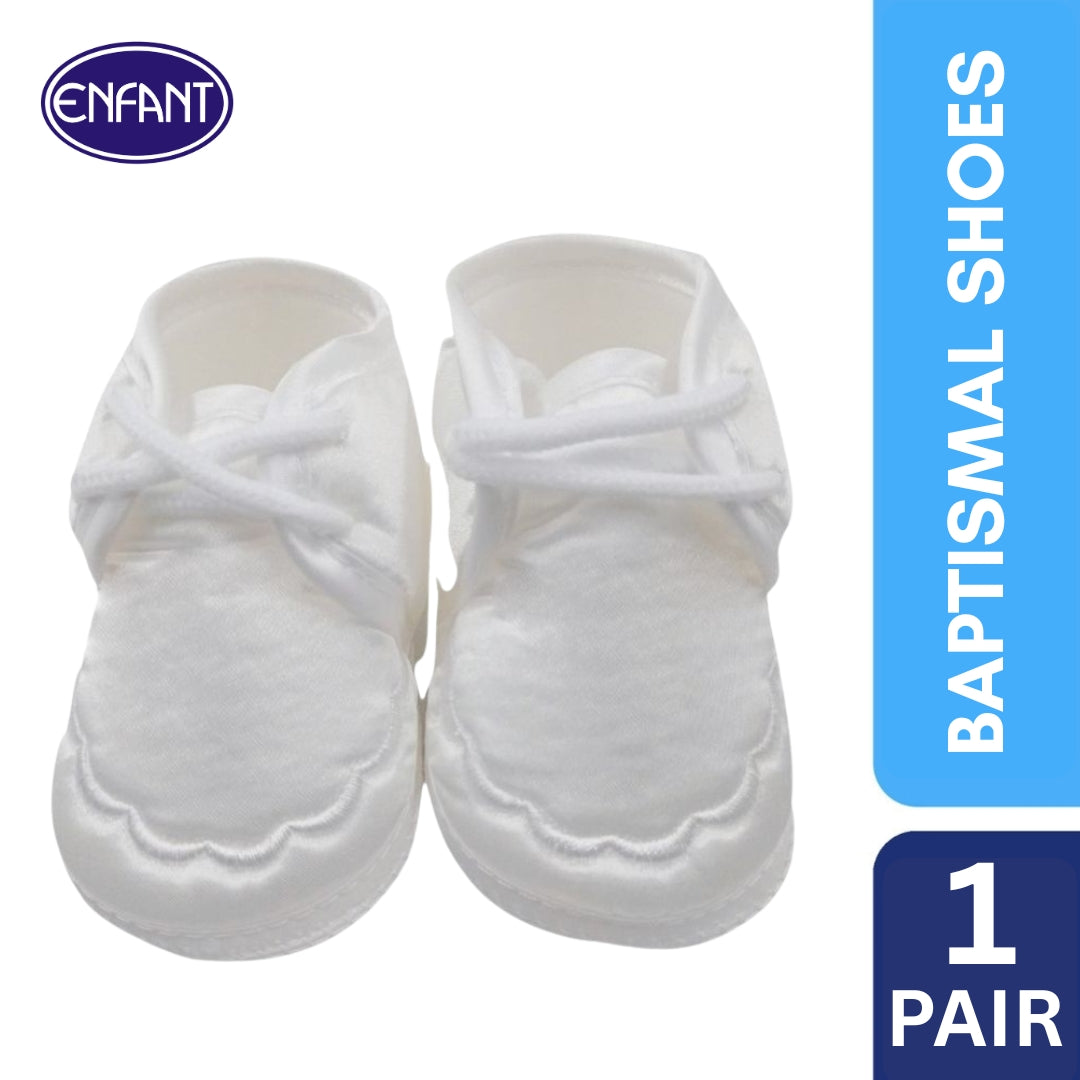 ENFANT BABY BAPTISMAL SHOES WITH SHOE LACE