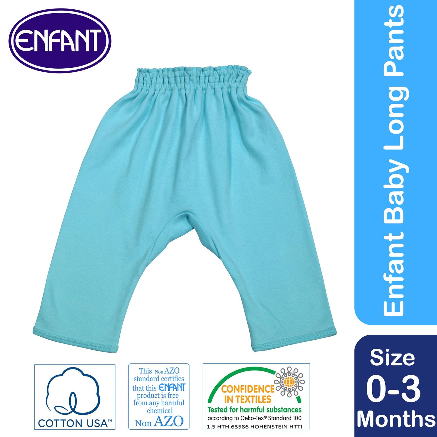 Enfant Baby Long Pants Pajama (Turquoise)