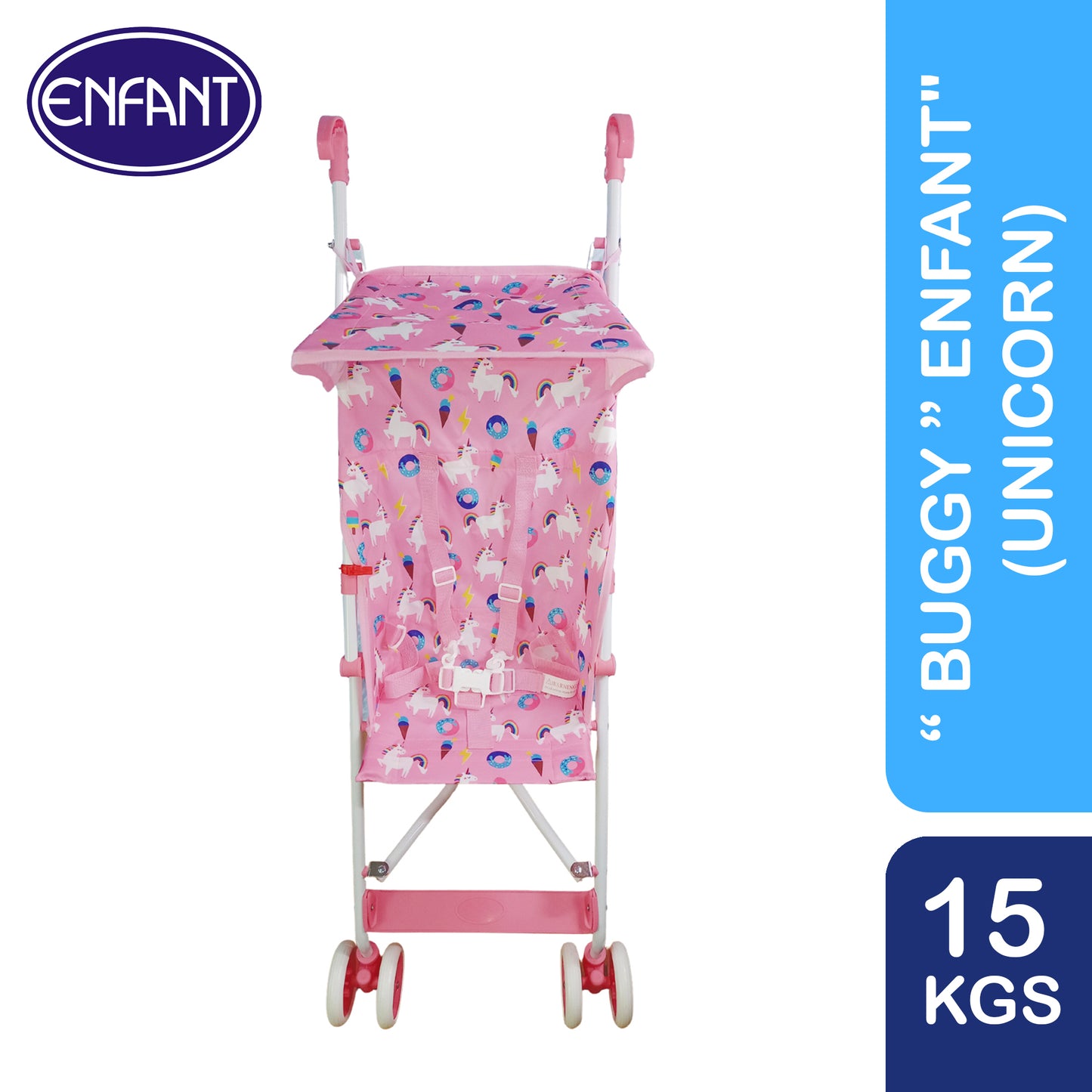 ENFANT BABY LIGHTWEIGHT BABY BUGGY STROLLER WITH PRINTED DESIGNS