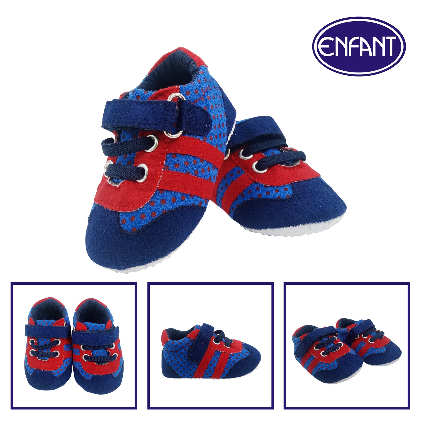 Enfant Baby Boy Shoes for 0-6/6-12/12-18 months