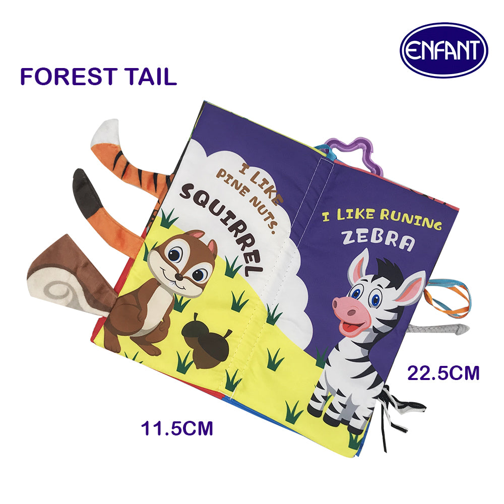 Enfant Soft Baby Cloth Books Ocean Tail/Forest Tail/ Farm Tail