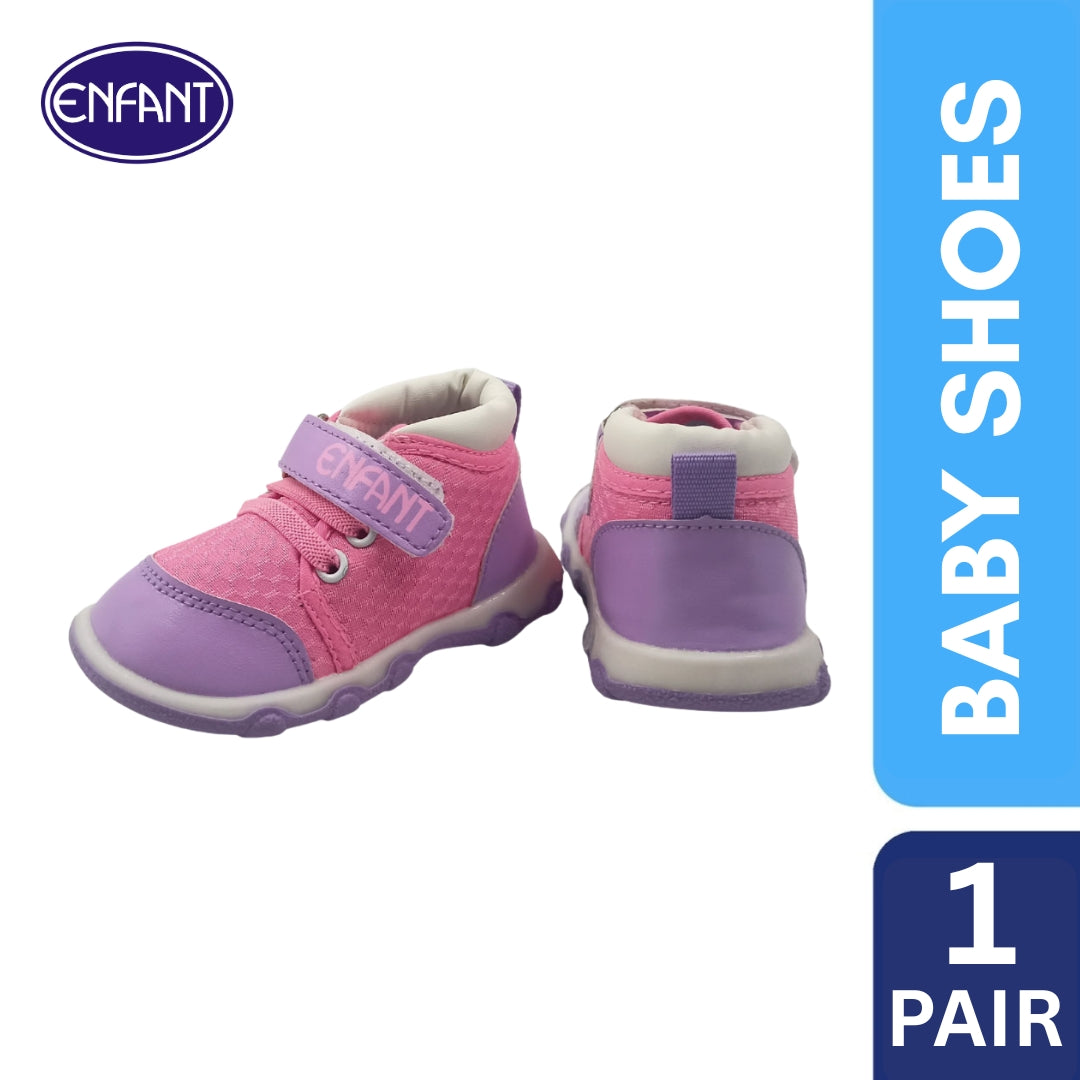 Enfant Shoes Kids Shoes Girls Pink shoes Soft Bottom Walking shoes Non-slip Baby Toddler Outdoor