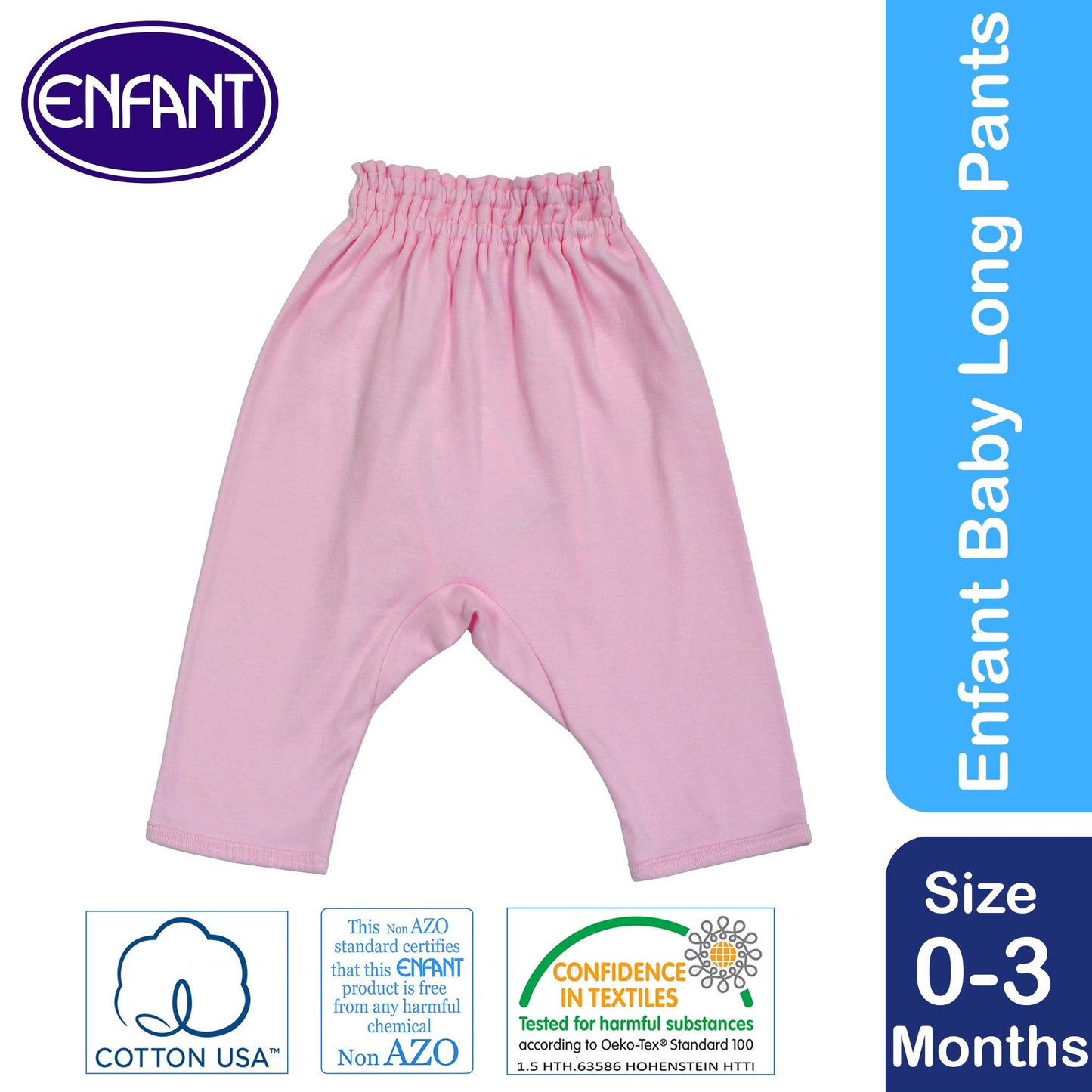 Enfant Baby Long Pants Pajama (Pink)