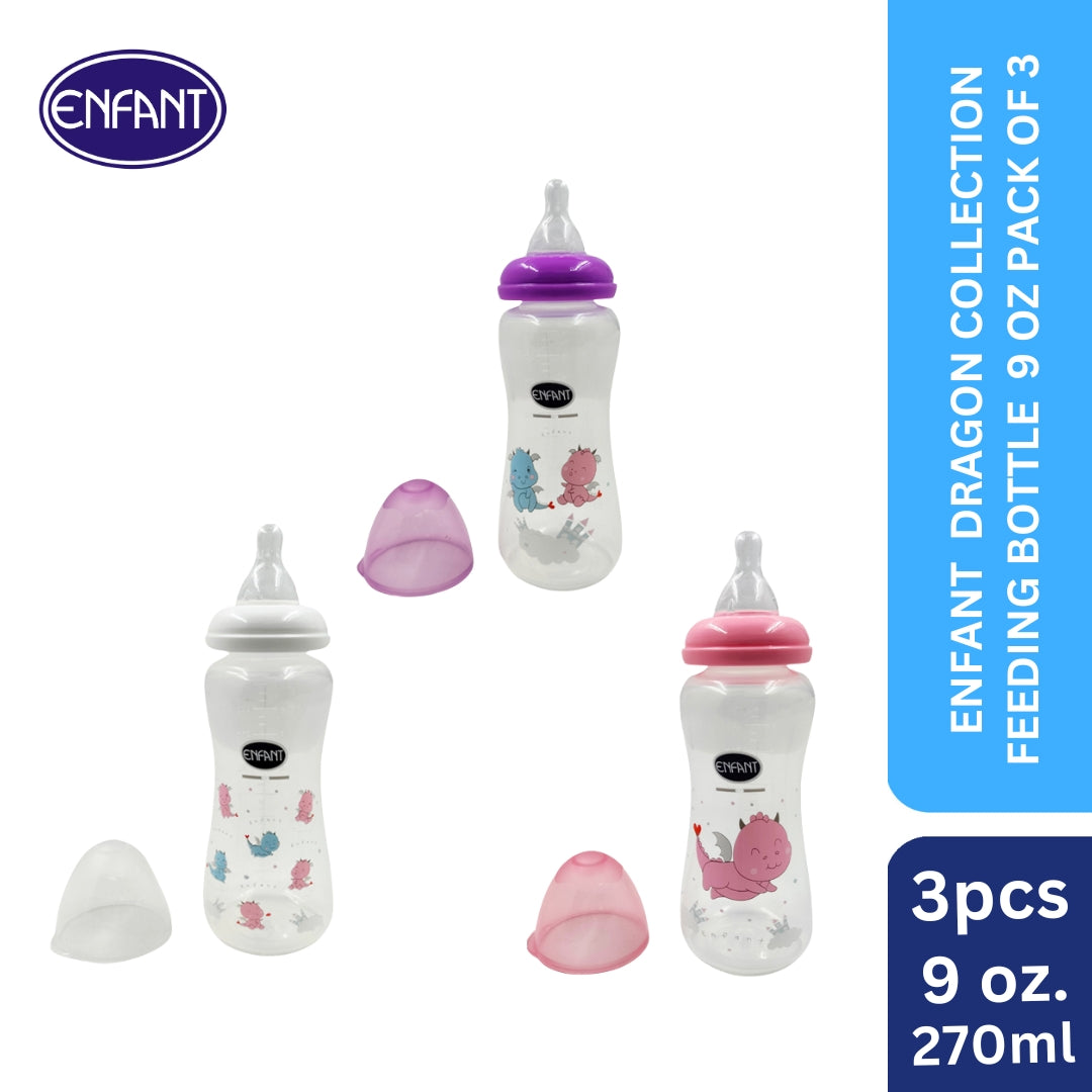 Enfant Dragon Collection Feeding Bottle set of 3 9oz