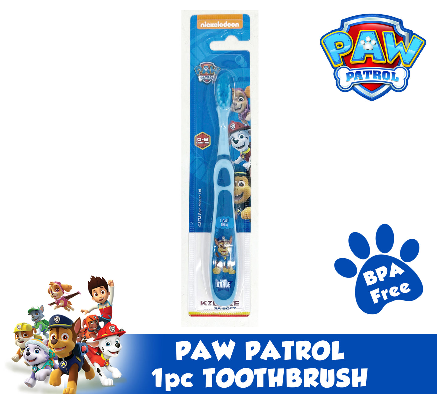 PAW PATROL TOOTHBRUSH FOR TODDLER and Kids (1pc or Set)