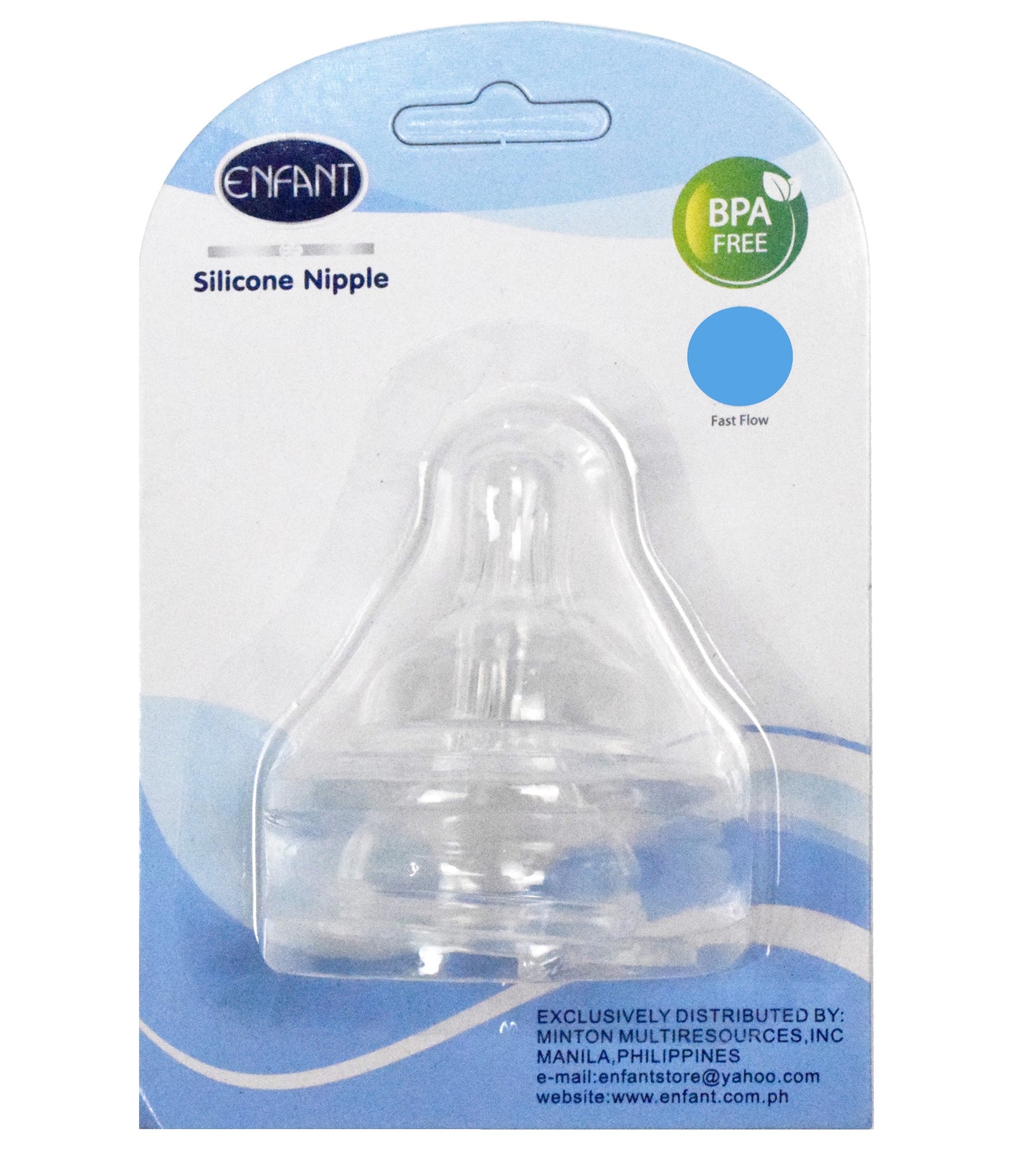 Enfant Baby Silicone Nipple Wide Neck Nipple pack of 2