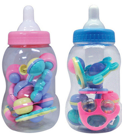 Enfant Bottle with Baby Rattle Toy (Pink)