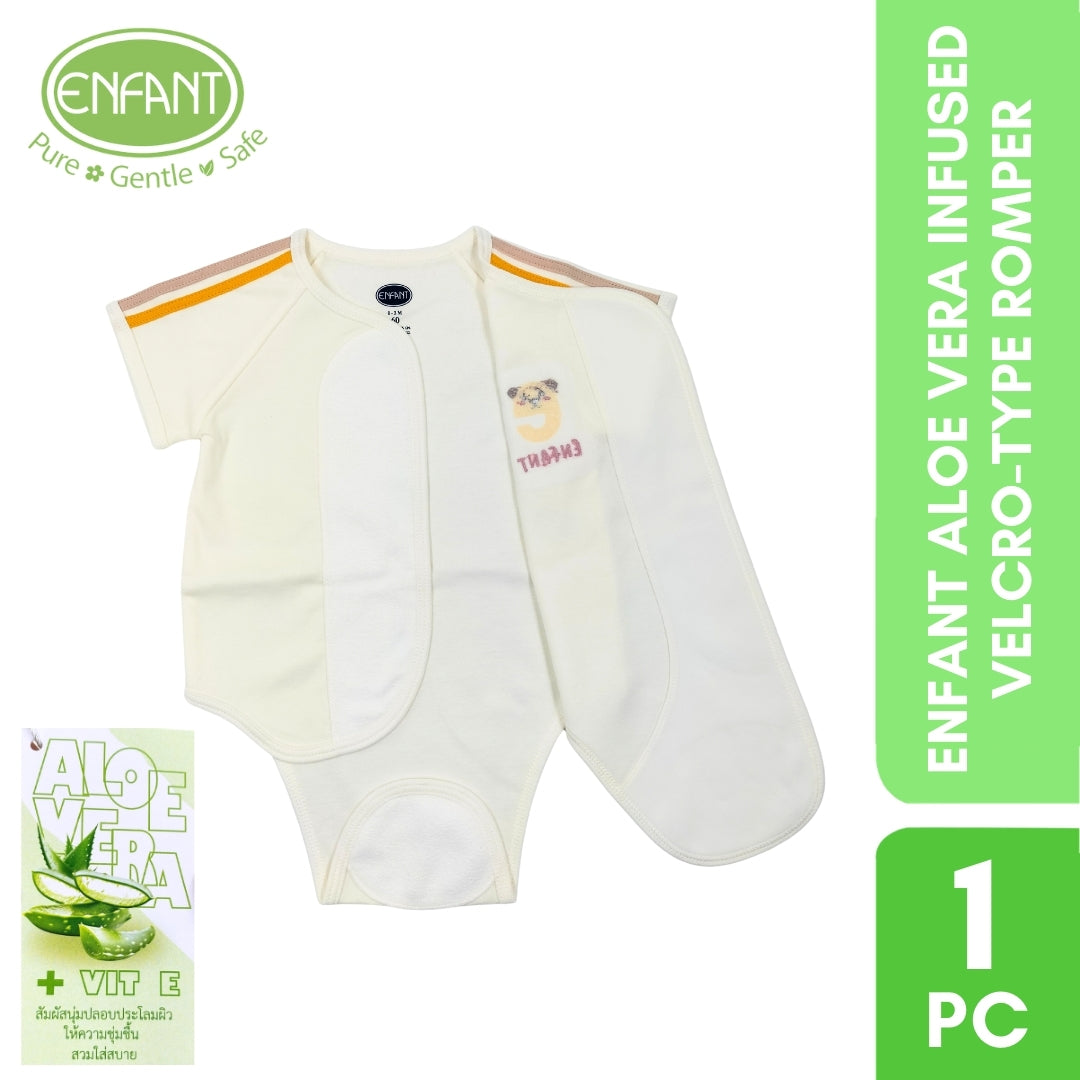 Enfant Aloe Vera Infused Velcro-Type Romper