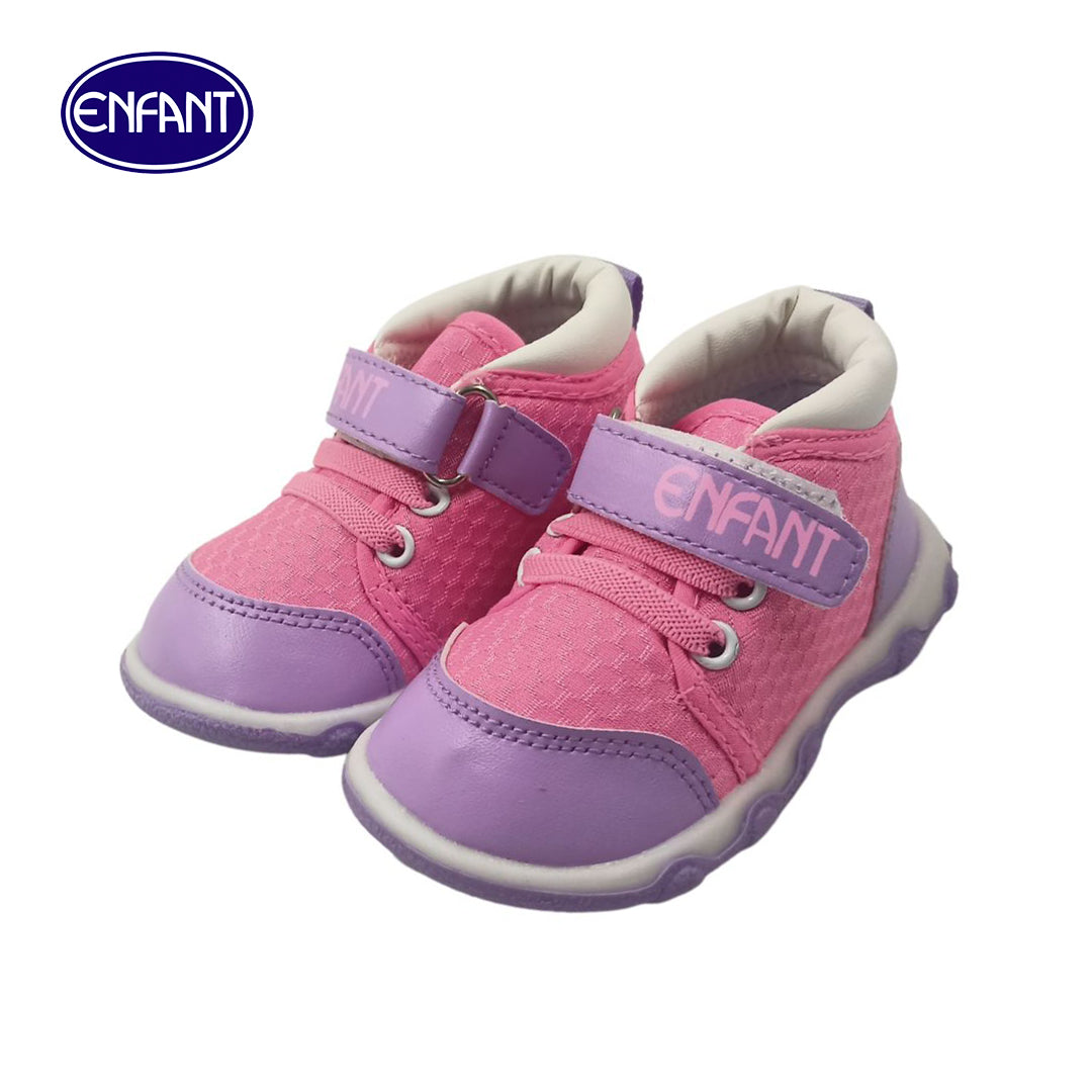 Enfant Shoes Kids Shoes Girls Pink shoes Soft Bottom Walking shoes Non-slip Baby Toddler Outdoor