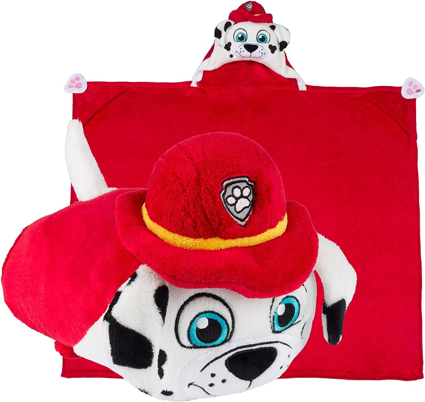 PAW Patrol Marshall – Stuffed Animal Blanket –  Kids Huggable Pillow and Blanket Perfect for Pretend Play, Travel, nap time.