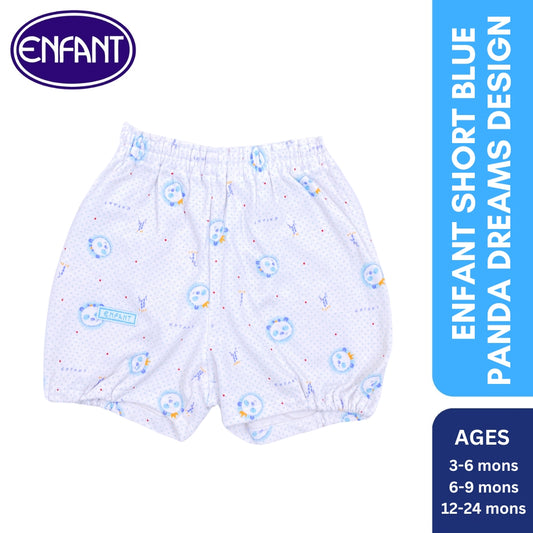 Enfant Short Blue Panda Dreams Design 2013