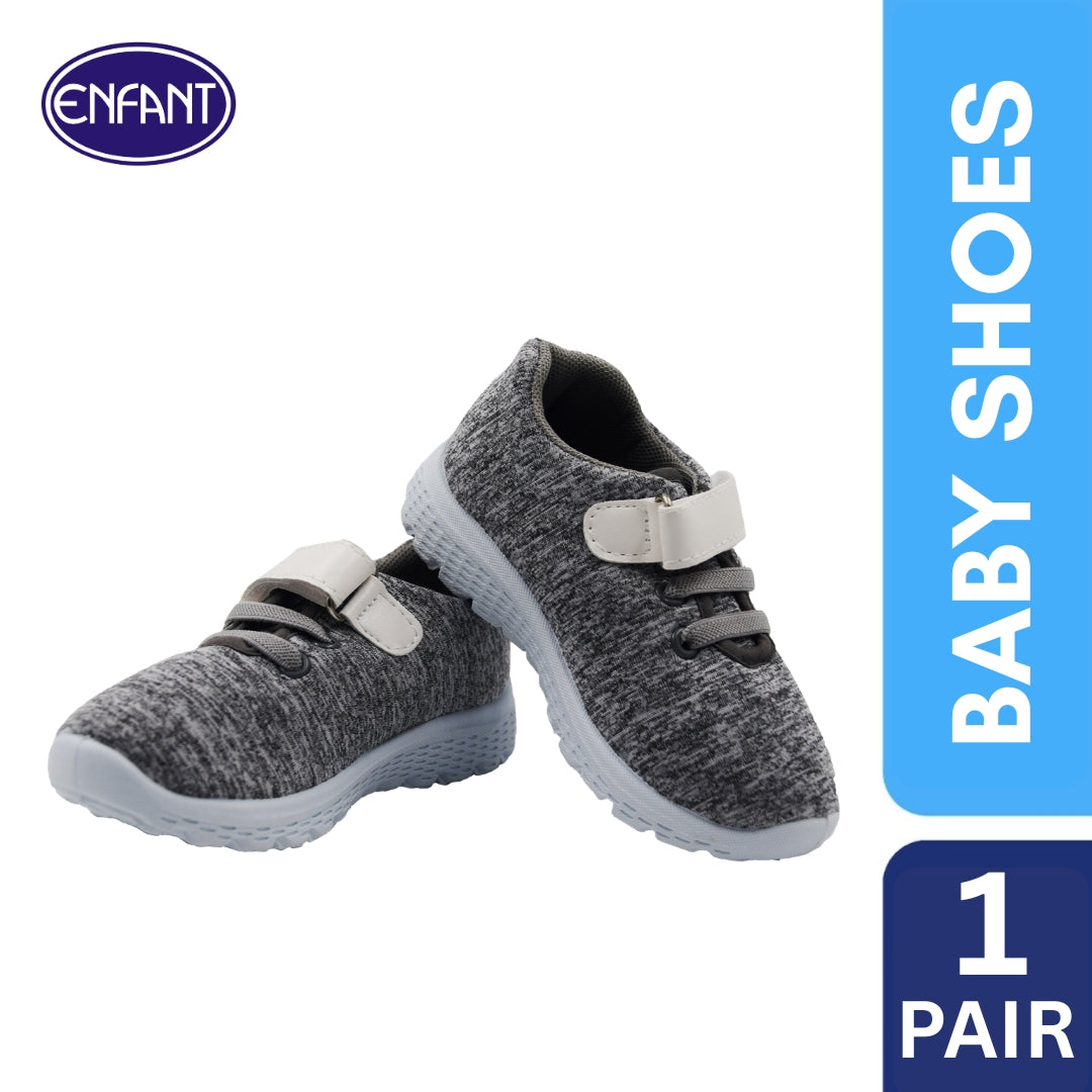 Enfant Baby Toddler Boy Rubber Shoes Lightweight White Gray