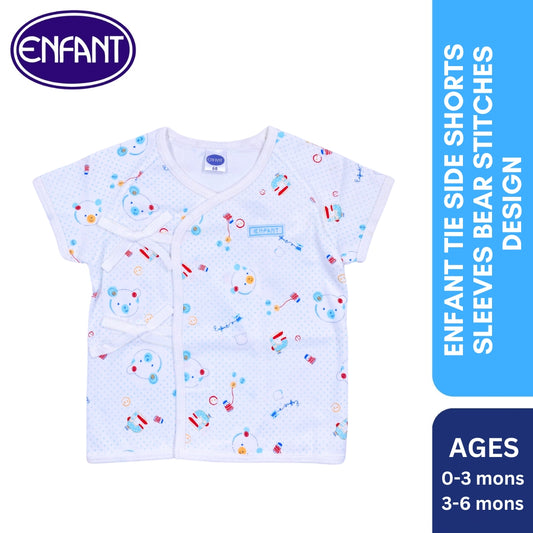 Enfant Tie Side Shorts Sleeves Bear Stitches Design 2013