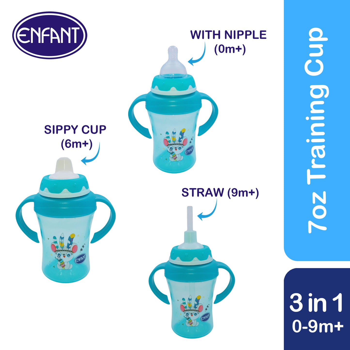 ENFANT BABY 3 IN 1 TRAINING CUP