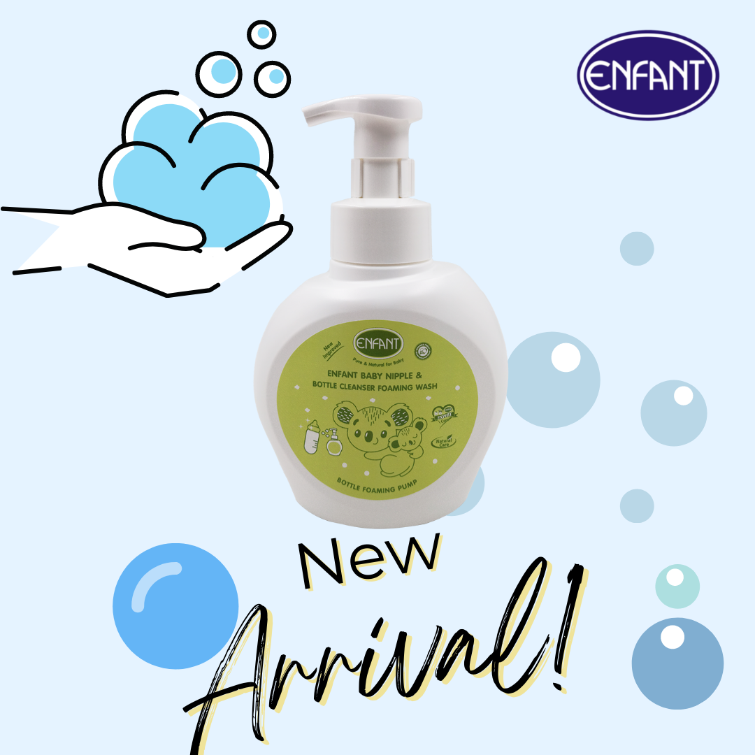 ENFANT Baby Nipple & Bottle Cleanser Foaming Wash/ BOTTLE FOAMING PUMP Foam Mousse 500ml