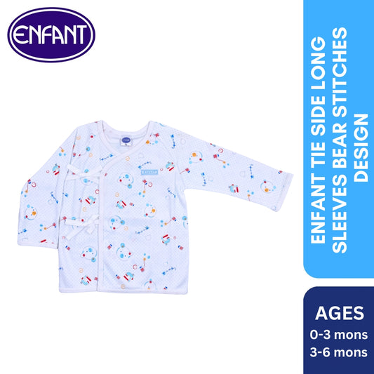 Enfant Tie Side Long Sleeves Bear Stitches Design 2013