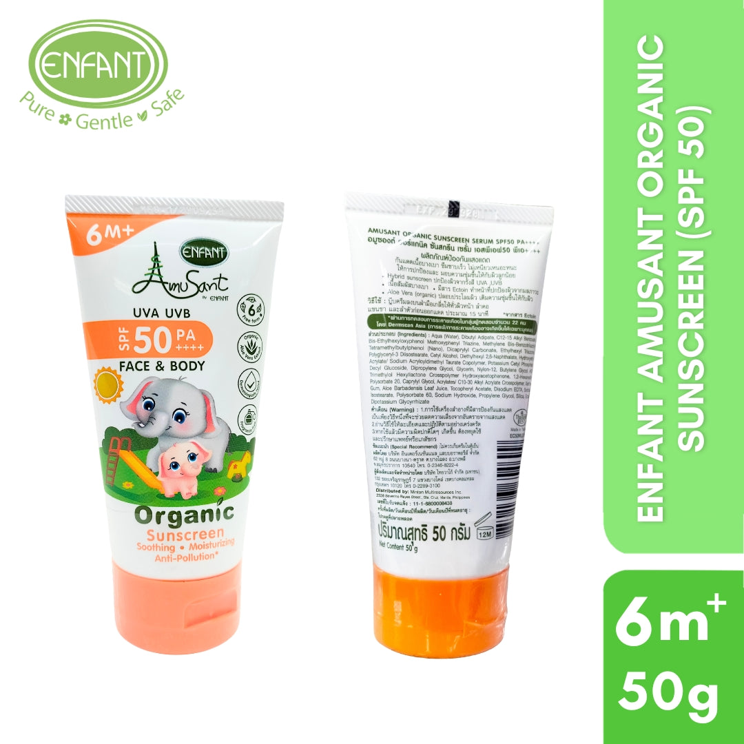 Enfant amusant organic sunscreen (spf 50)