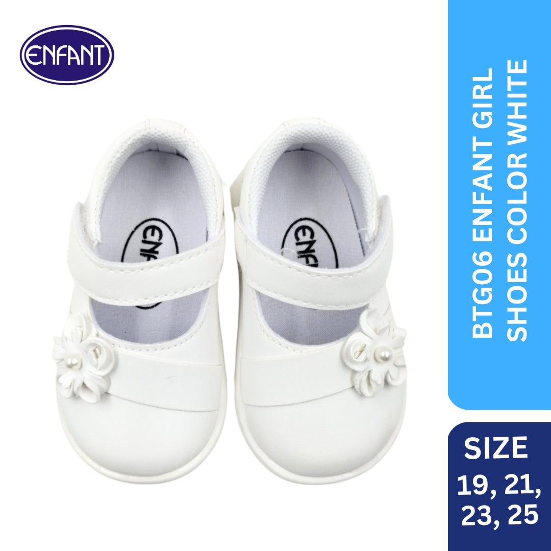 enfant baby girls sandals white