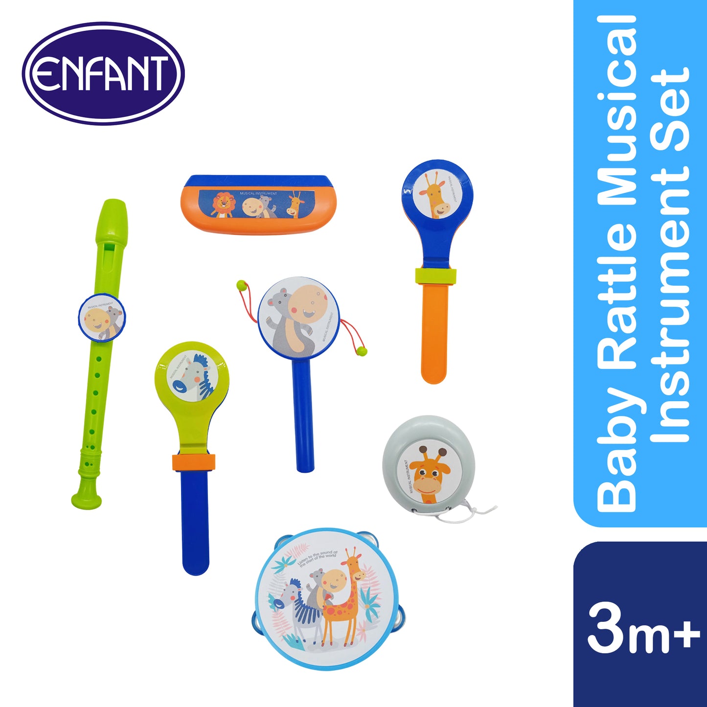 ENFANT BABY RATTLE MUSICAL INSTRUMENT SET