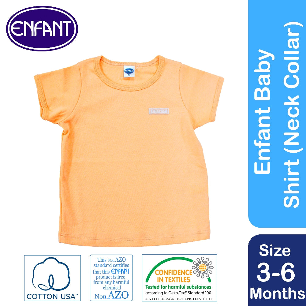 Enfant Baby Newborn Tshirt (Unisex, Girl, Boy) Plain Color