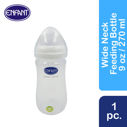 ENFANT Feeding Wide Bottle WideNeck 9 oz BPA Free Anti Colic