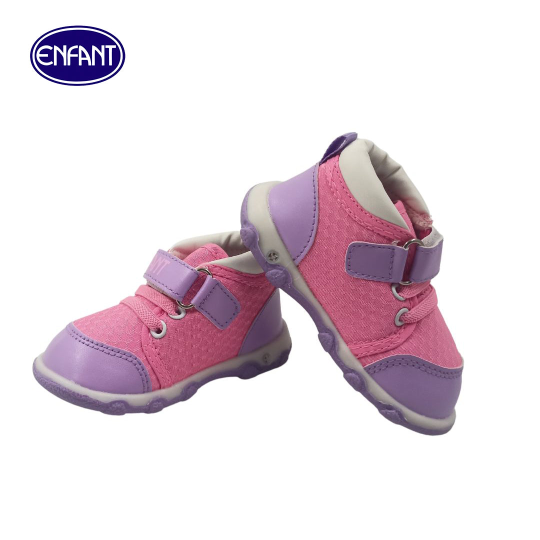 Enfant Shoes Kids Shoes Girls Pink shoes Soft Bottom Walking shoes Non-slip Baby Toddler Outdoor