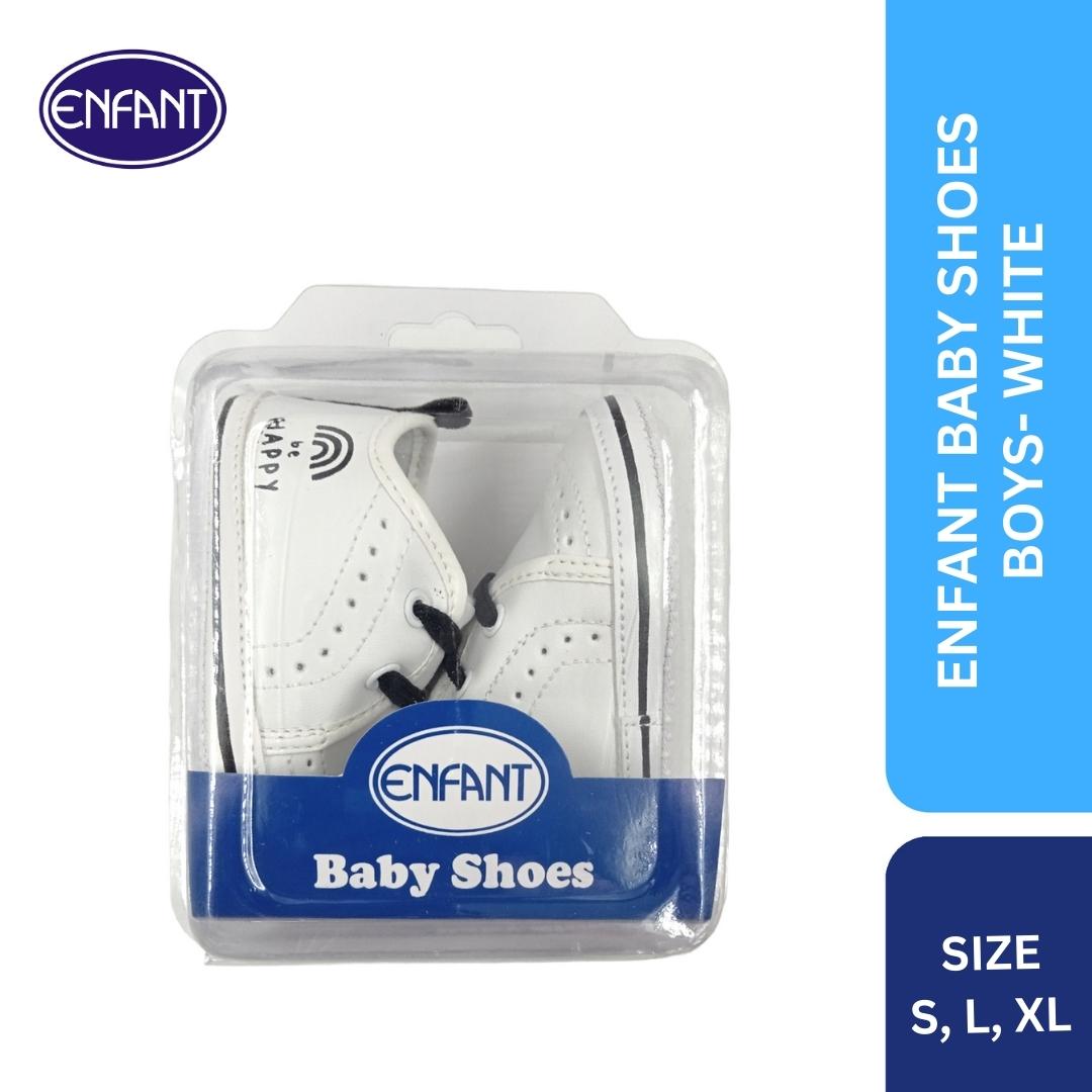 Enfant baby shoes white leather shoes