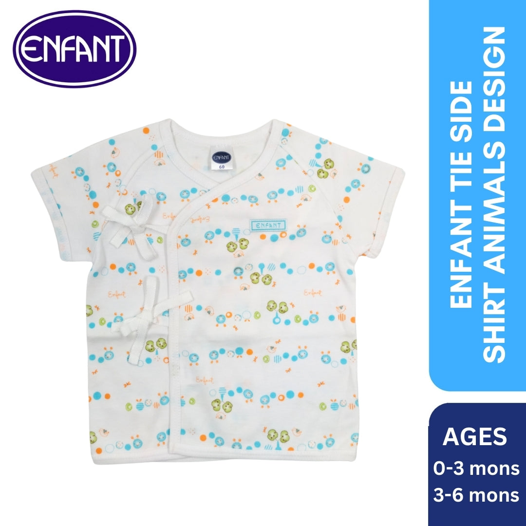 Enfant Tie Side Shirt Animals Design - 2012