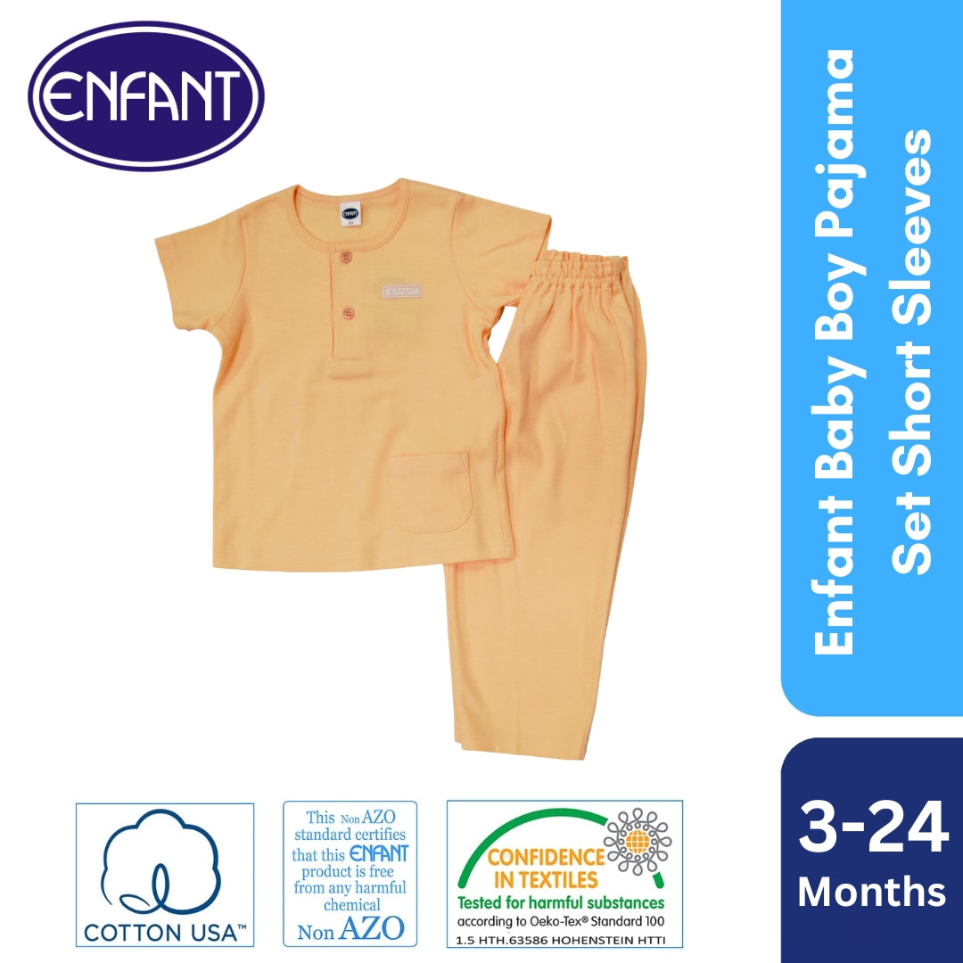 Enfant Baby Boy Pajama Set Short Sleeves