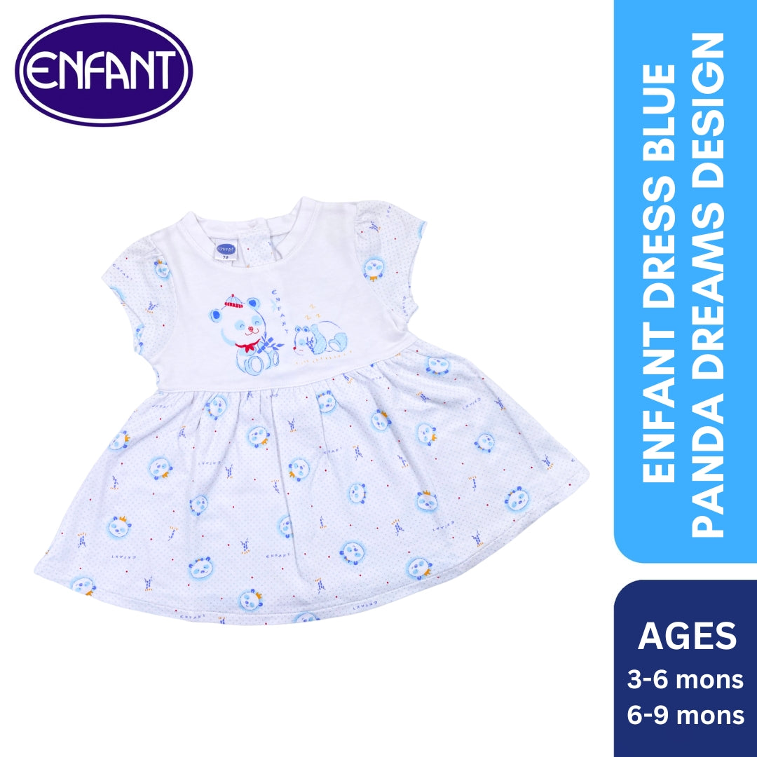 Enfant dress Blue  Panda Dreams Design  2013