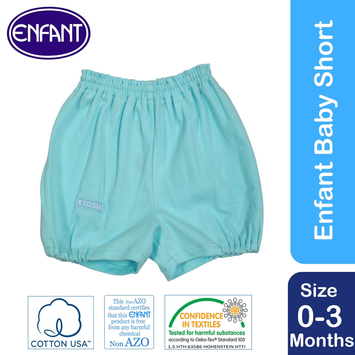 Enfant Newborn Baby Boy Shorts (Turquoise)