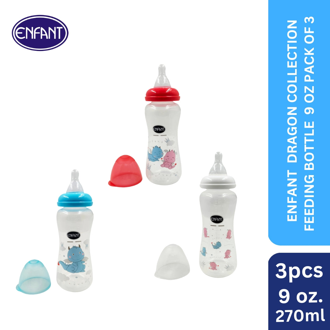 Enfant Dragon Collection Feeding Bottle set of 3 9oz