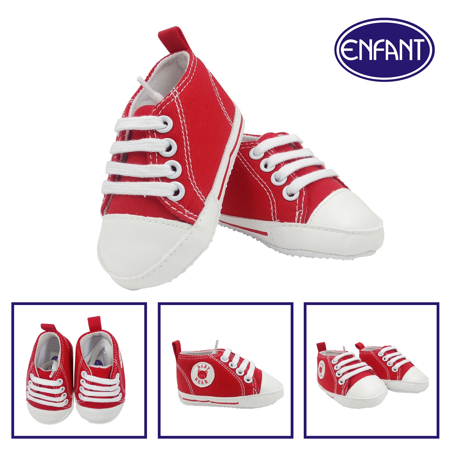 Enfant Baby Boy Shoes for 0-6/6-12/12-18 months