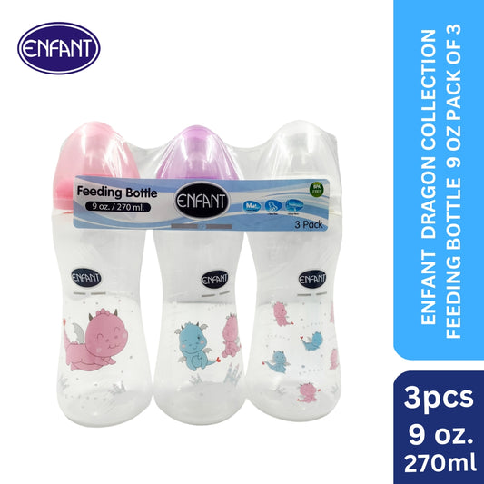 Enfant Dragon Collection Feeding Bottle set of 3 9oz(PI)