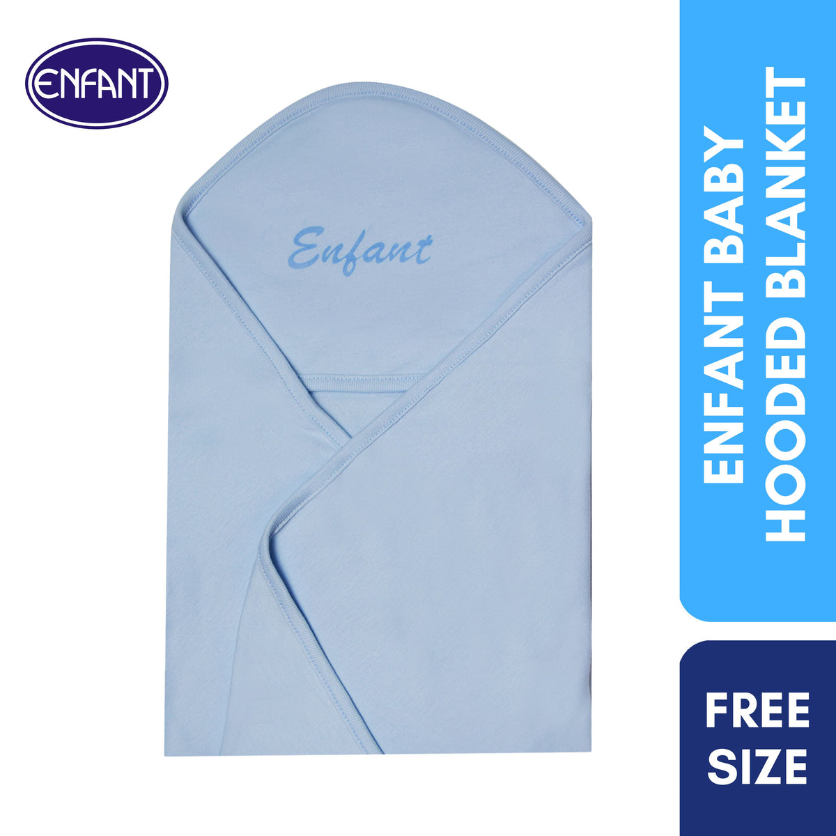 Enfant 100% Cotton Baby Newborn Receiving Blanket  with Hood
