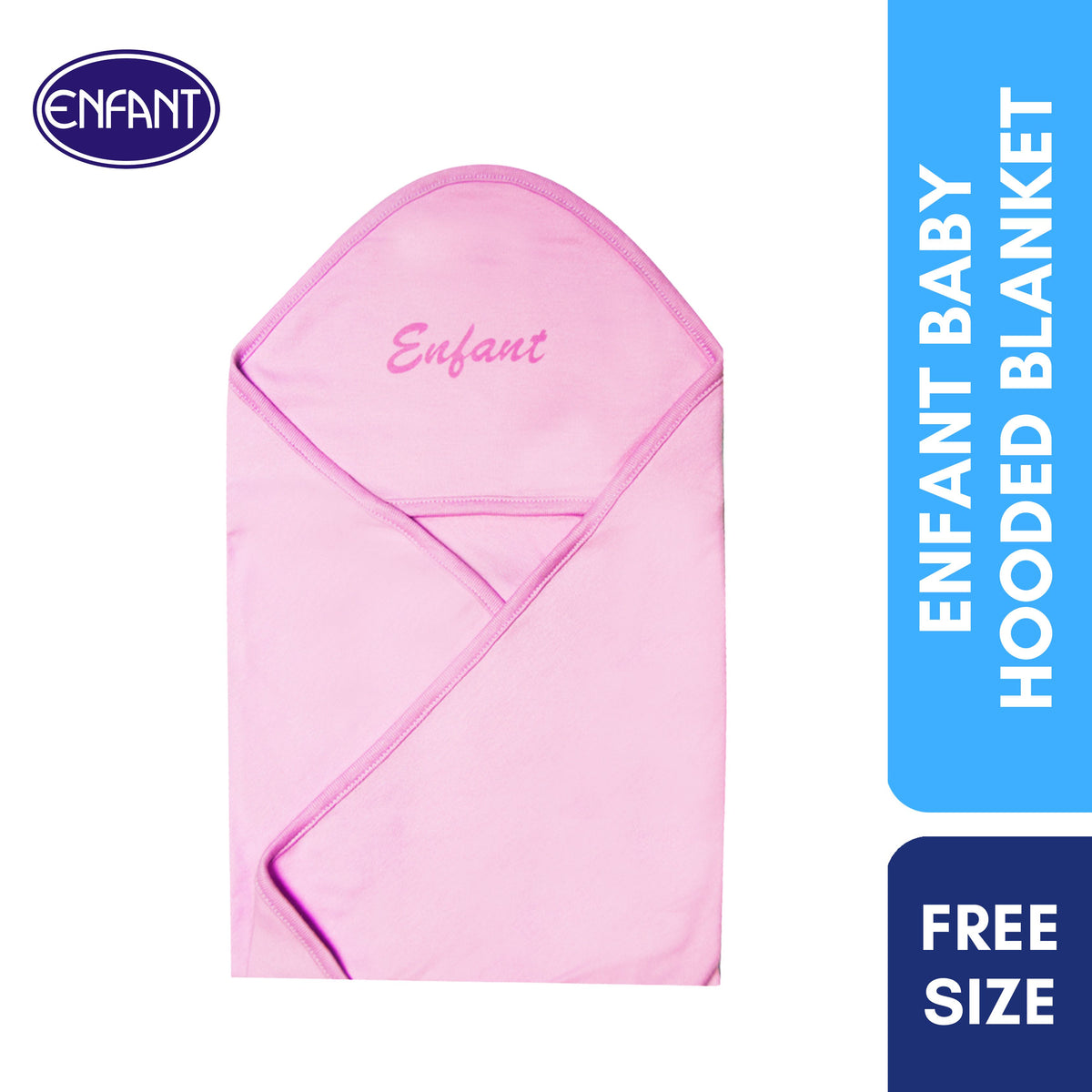 Enfant 100% Cotton Baby Newborn Receiving Blanket  with Hood
