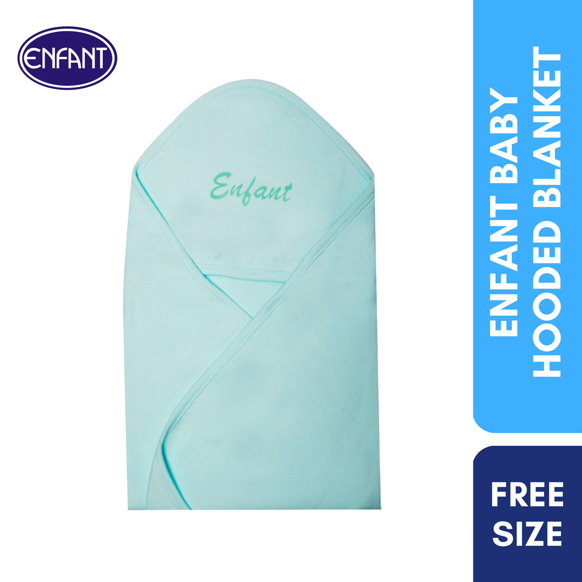 Enfant 100% Cotton Baby Newborn Receiving Blanket  with Hood