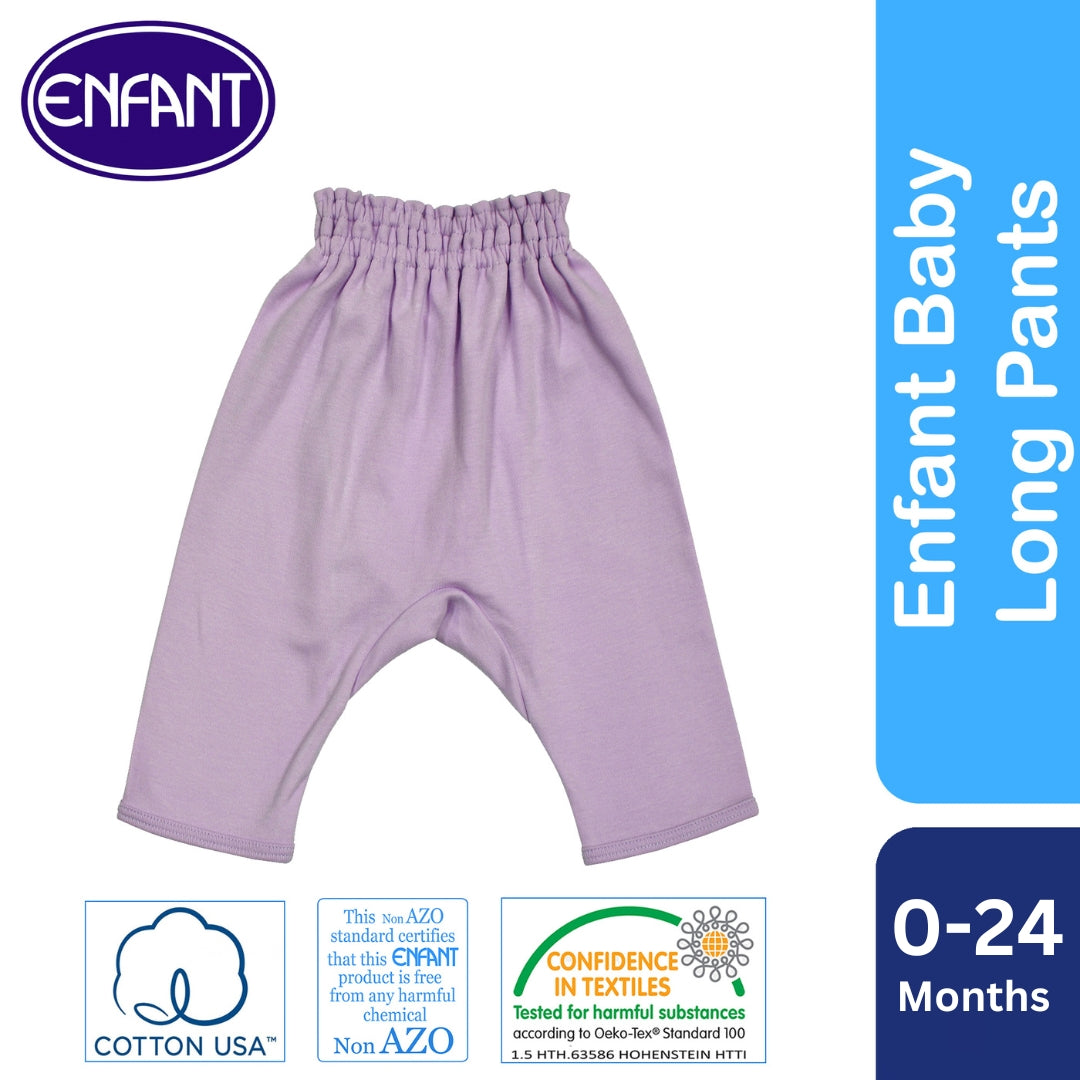 Enfant Baby Newborn Long Pants Pajama (White)