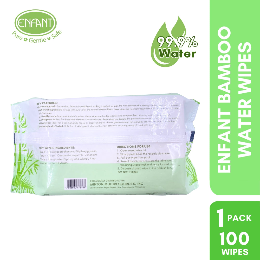 ENFANT BABY BAMBOO WATER WIPES